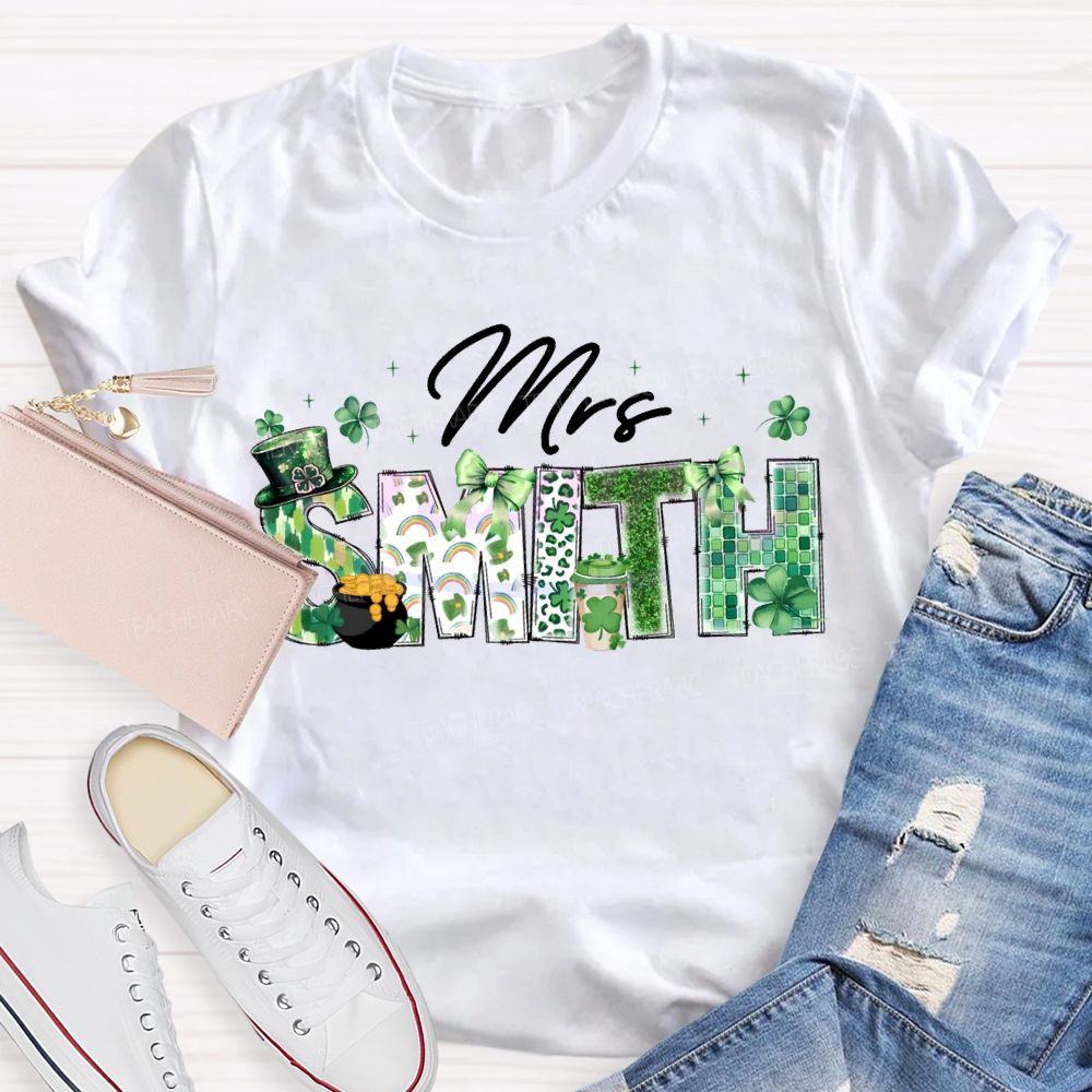 Personalized Name Lucky Saint Patrick'S Day T-shirt