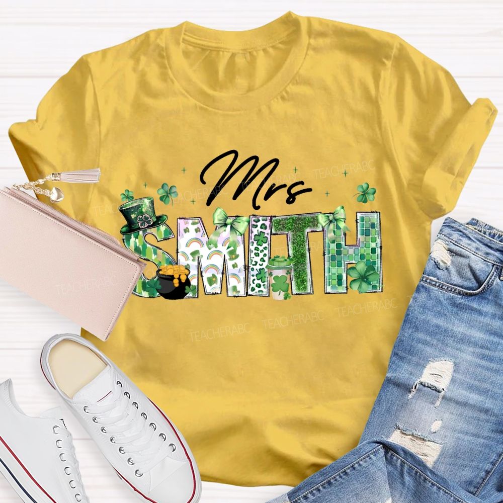 Personalized Name Lucky Saint Patrick'S Day T-shirt