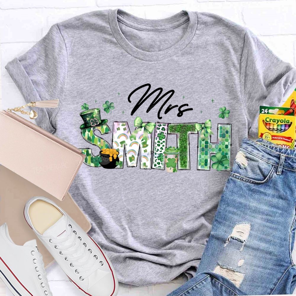 Personalized Name Lucky Saint Patrick'S Day T-shirt