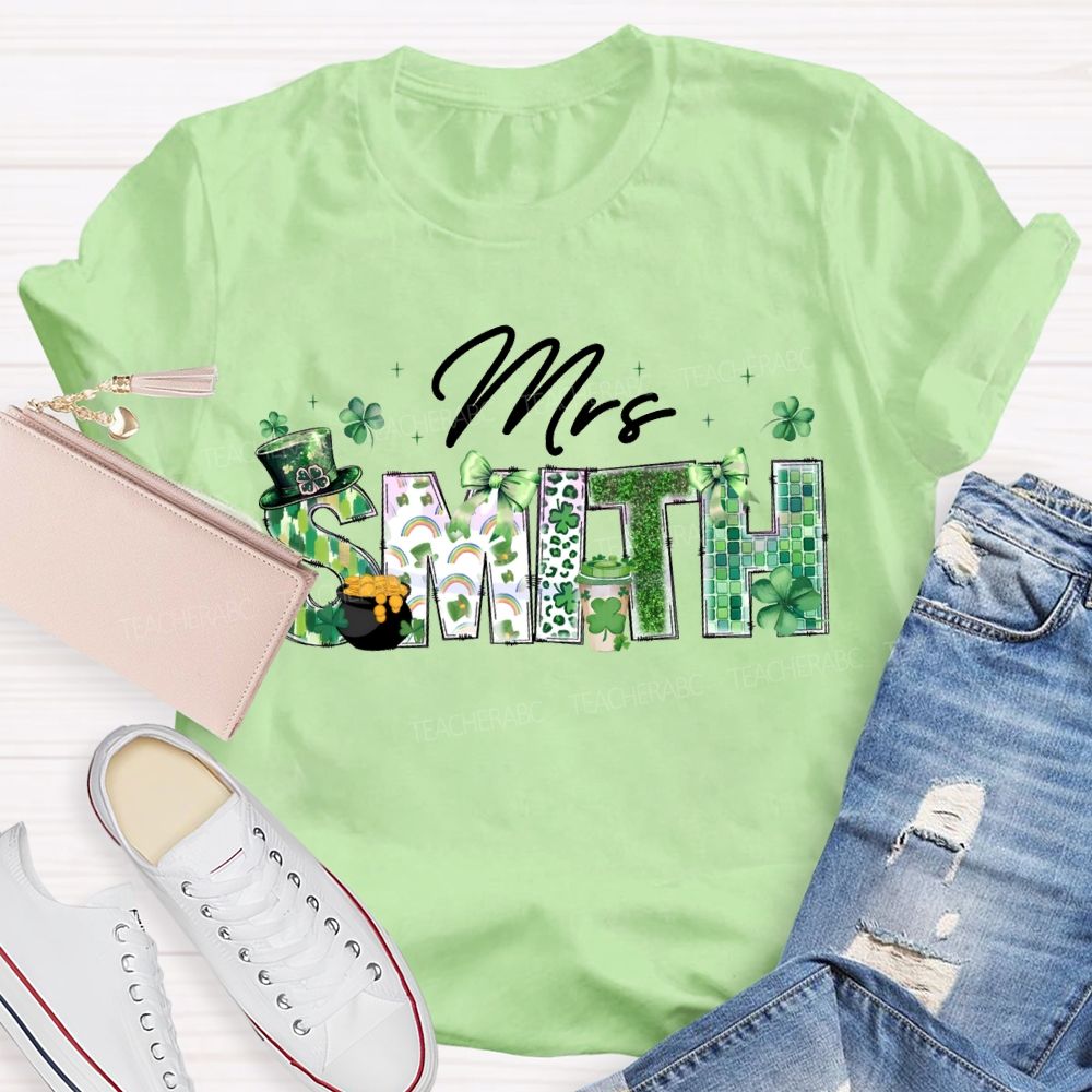 Personalized Name Lucky Saint Patrick'S Day T-shirt