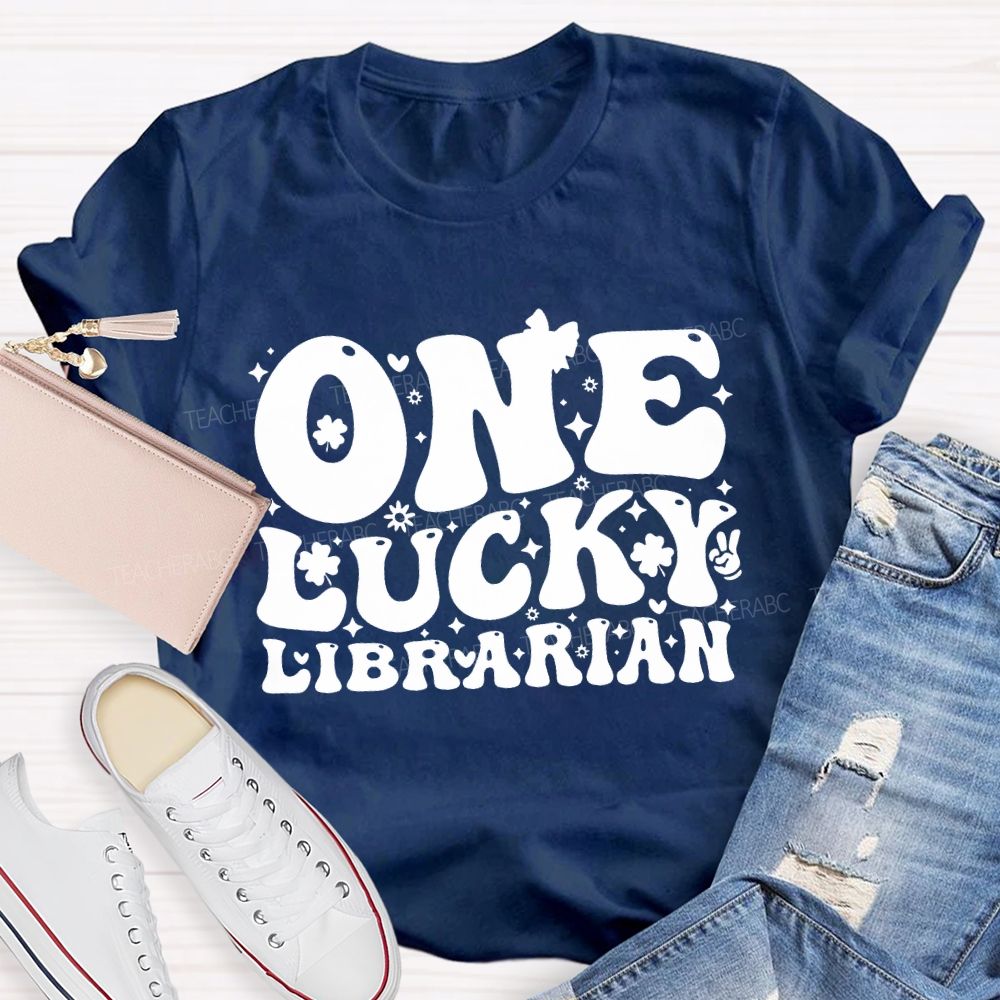 One Lucky Librarian Clover Saint Patrick'S Day T-shirt