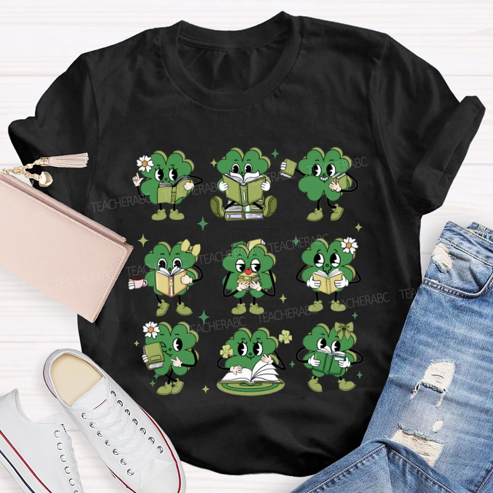 The Lucky Person Who Is Reading Saint Patrick'S Day T-shirt