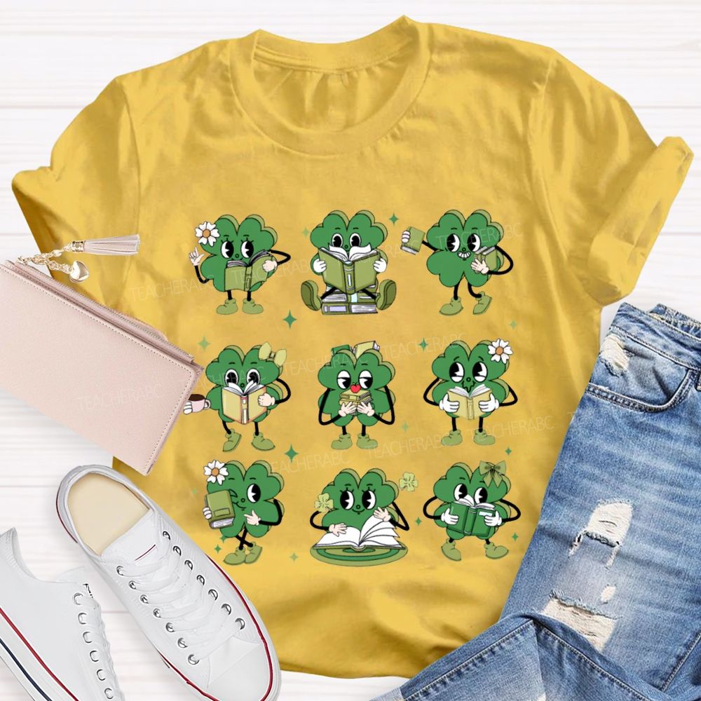 The Lucky Person Who Is Reading Saint Patrick'S Day T-shirt