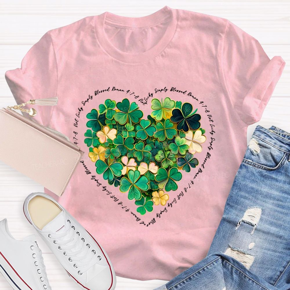 Lucky Clover Print Happy Saint Patrick'S Day T-shirt