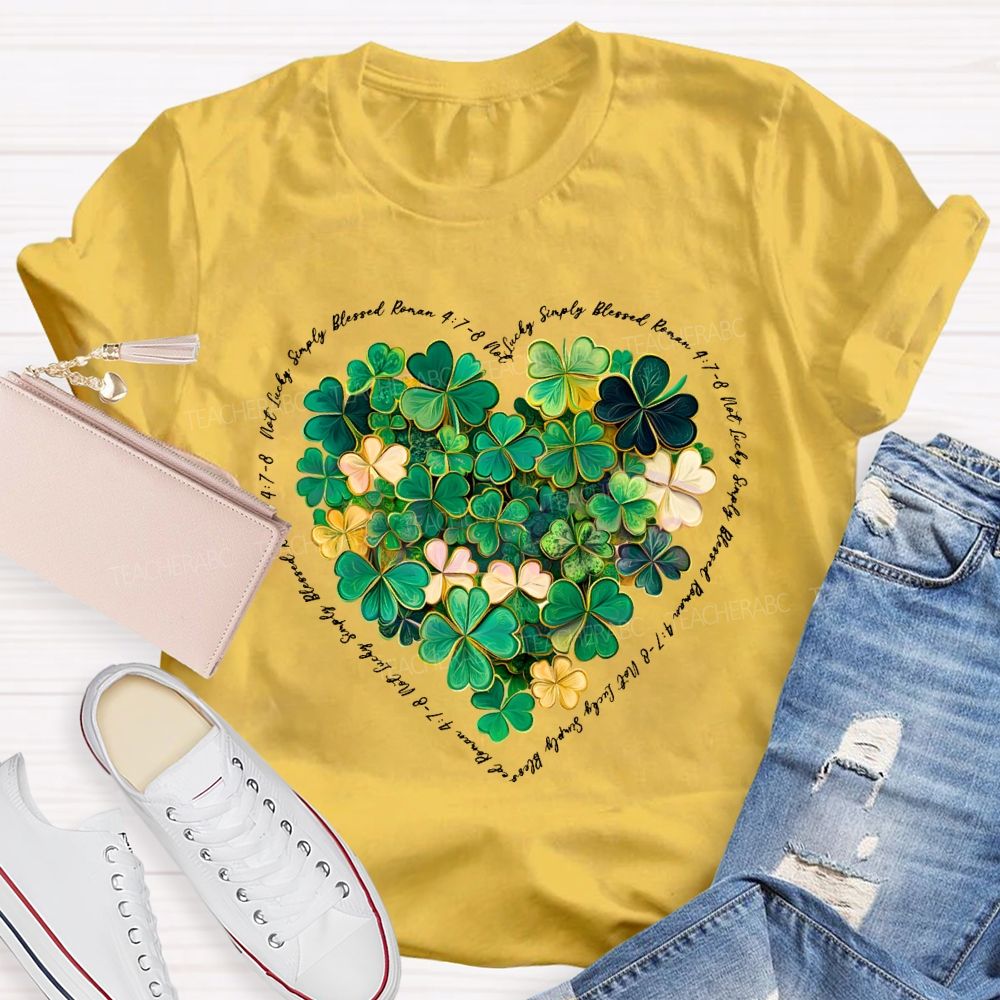 Lucky Clover Print Happy Saint Patrick'S Day T-shirt