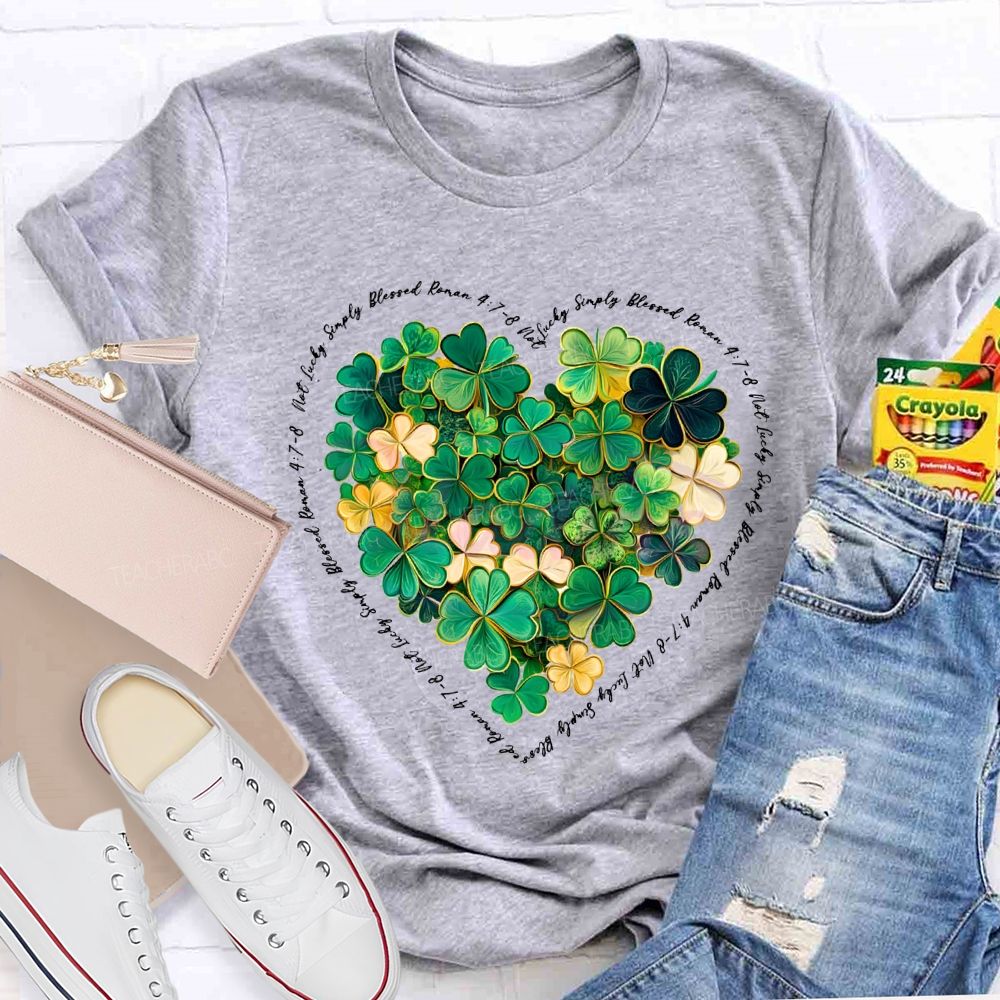 Lucky Clover Print Happy Saint Patrick'S Day T-shirt