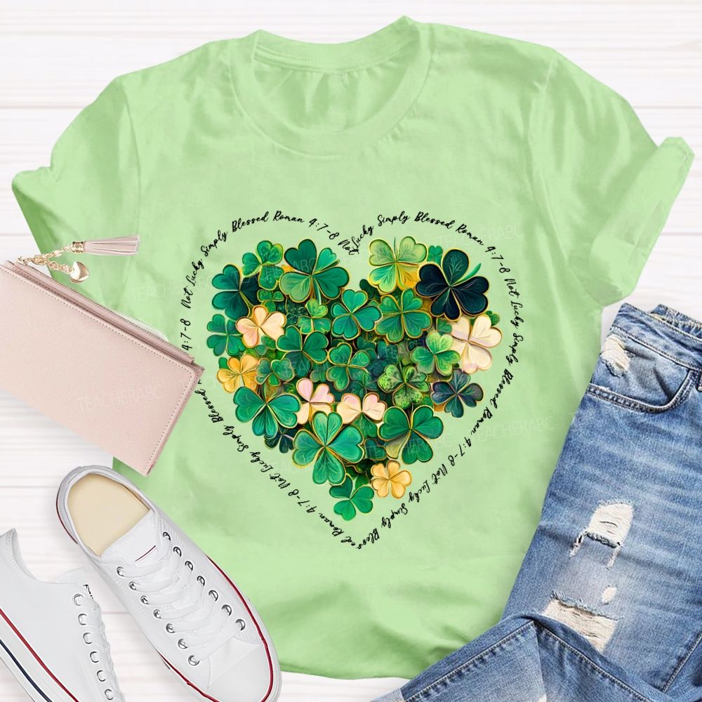 Lucky Clover Print Happy Saint Patrick'S Day T-shirt