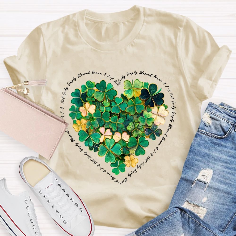 Lucky Clover Print Happy Saint Patrick'S Day T-shirt