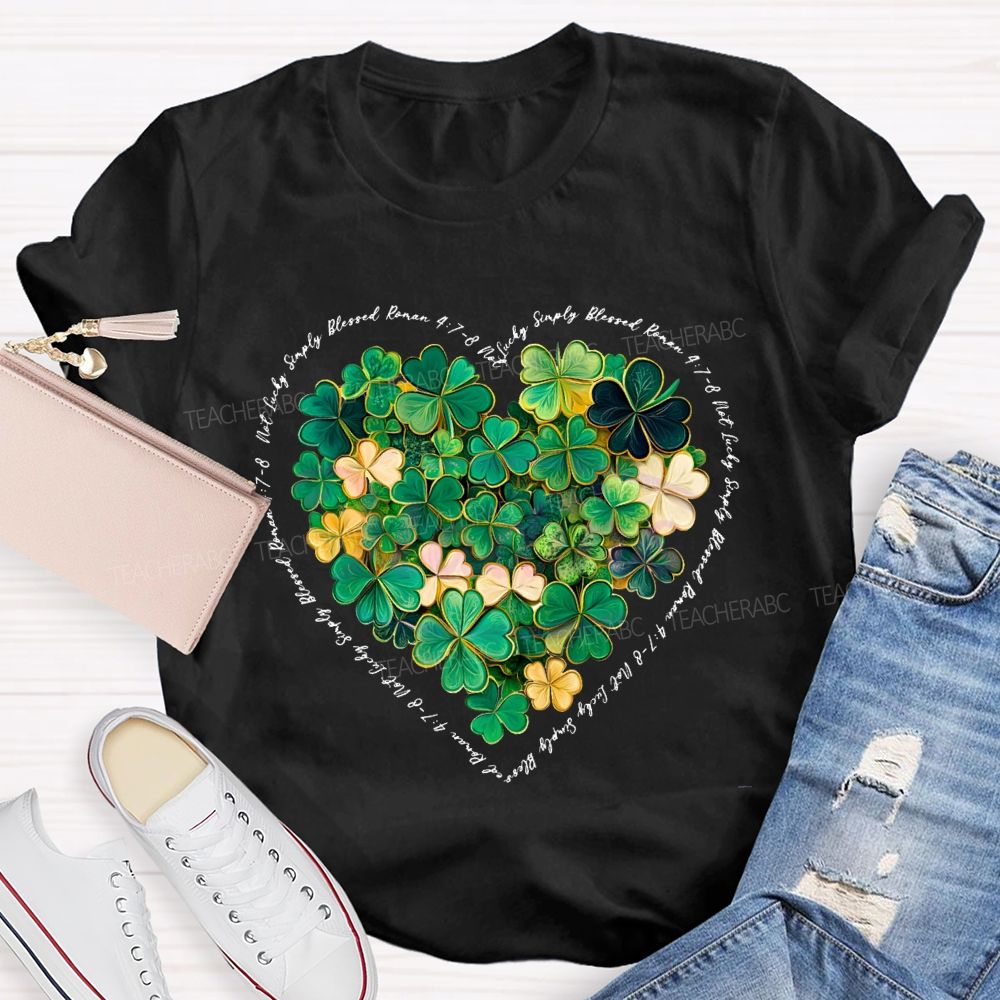 Lucky Clover Print Happy Saint Patrick'S Day T-shirt