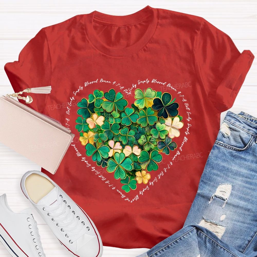 Lucky Clover Print Happy Saint Patrick'S Day T-shirt