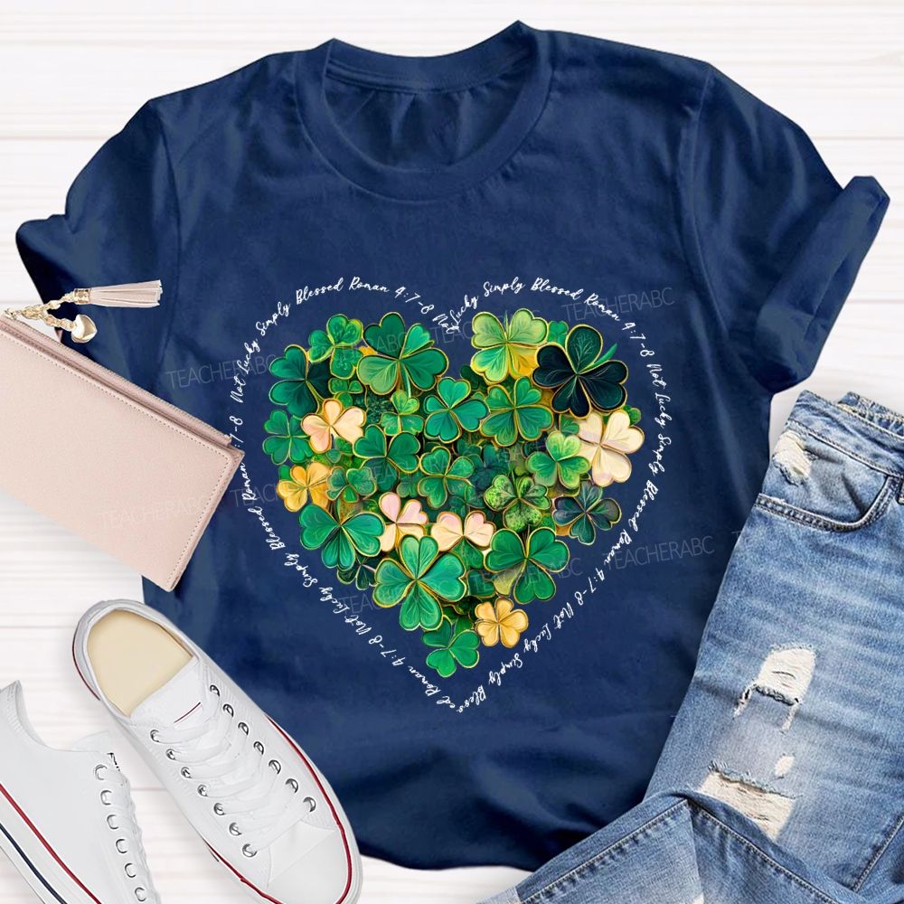 Lucky Clover Print Happy Saint Patrick'S Day T-shirt