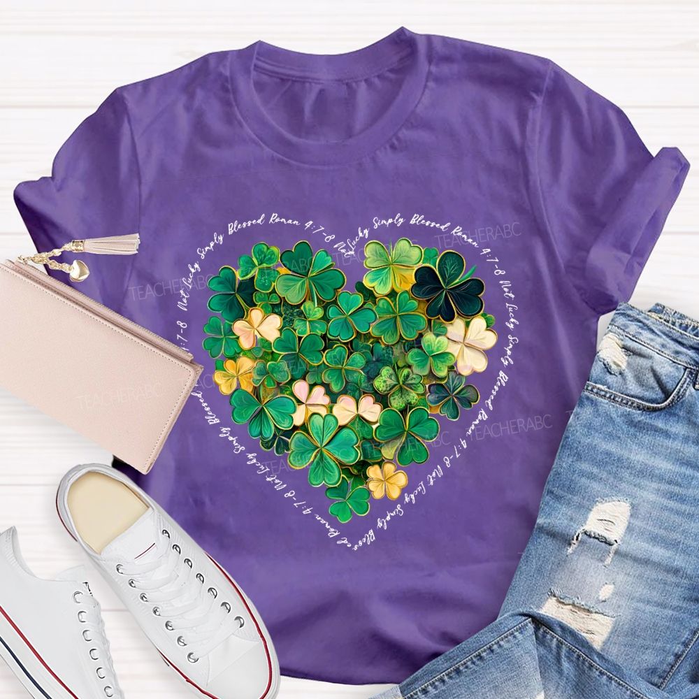 Lucky Clover Print Happy Saint Patrick'S Day T-shirt