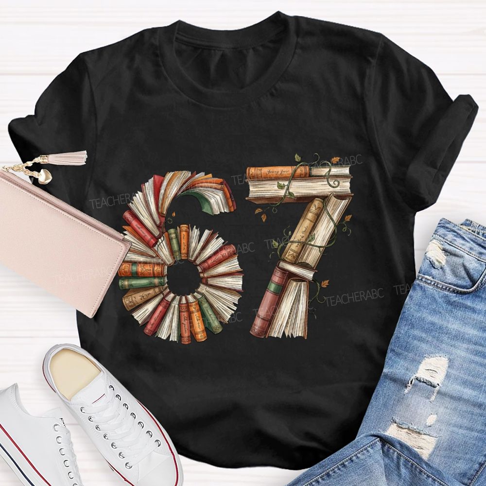 67 Book Lover T-shirt