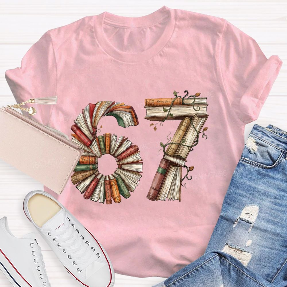 67 Book Lover T-shirt