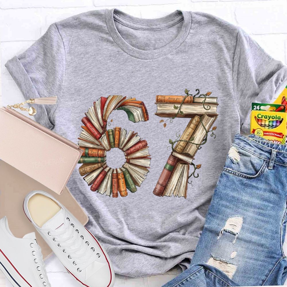 67 Book Lover T-shirt