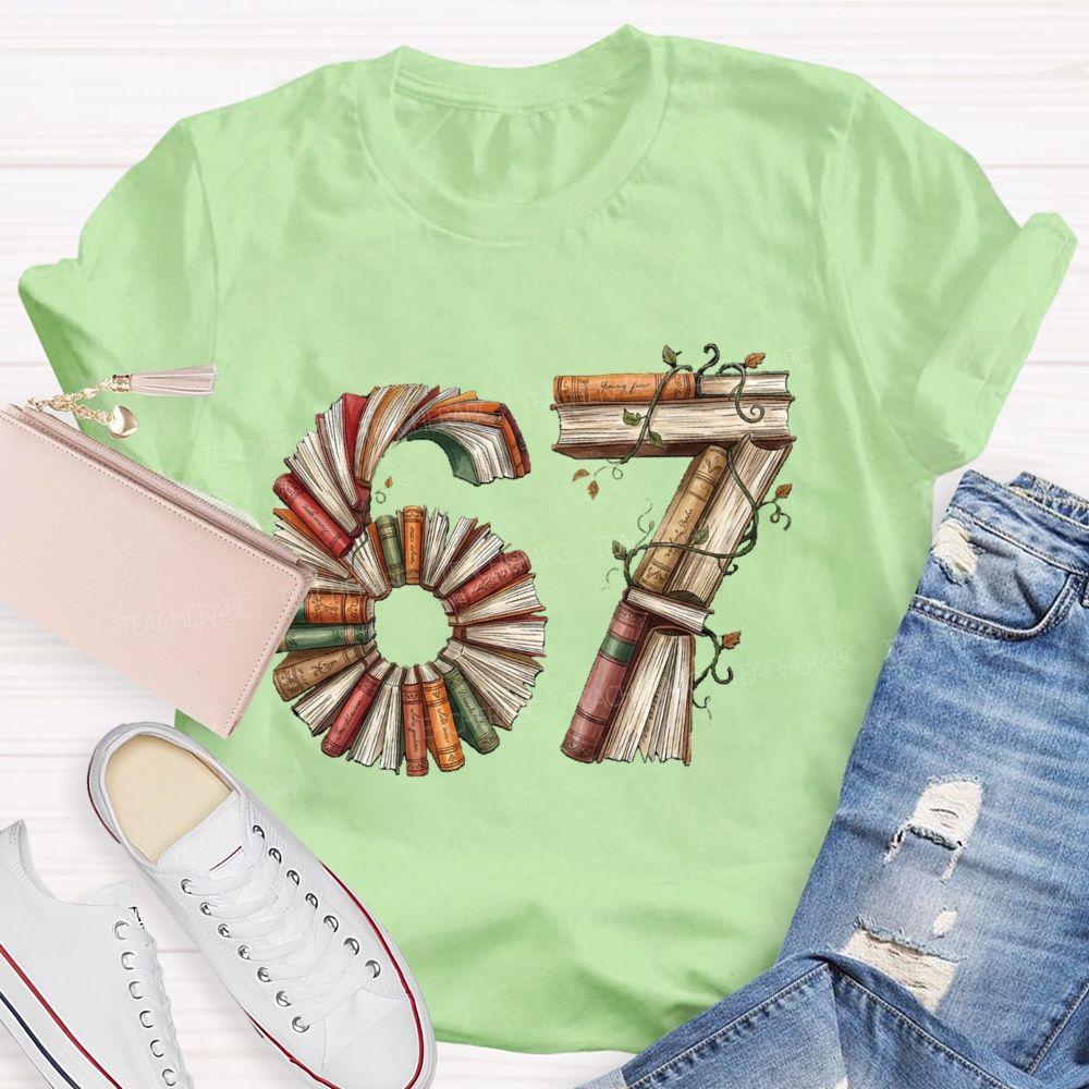 67 Book Lover T-shirt