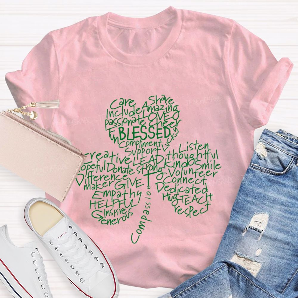 Blessed Care Share Clover T-Shirt