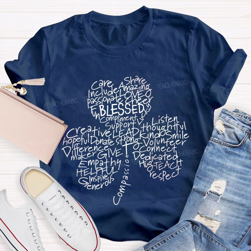 Blessed Care Share Clover T-Shirt