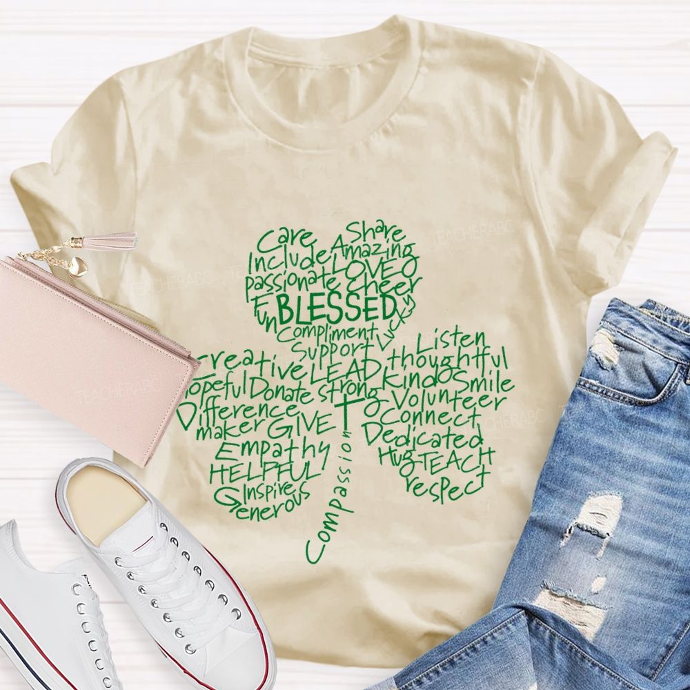 Blessed Care Share Clover T-Shirt