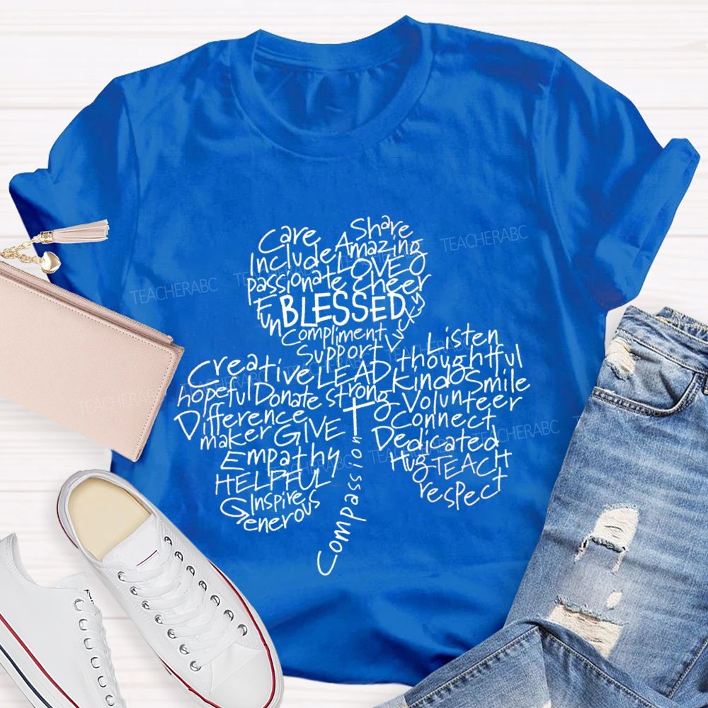 Blessed Care Share Clover T-Shirt