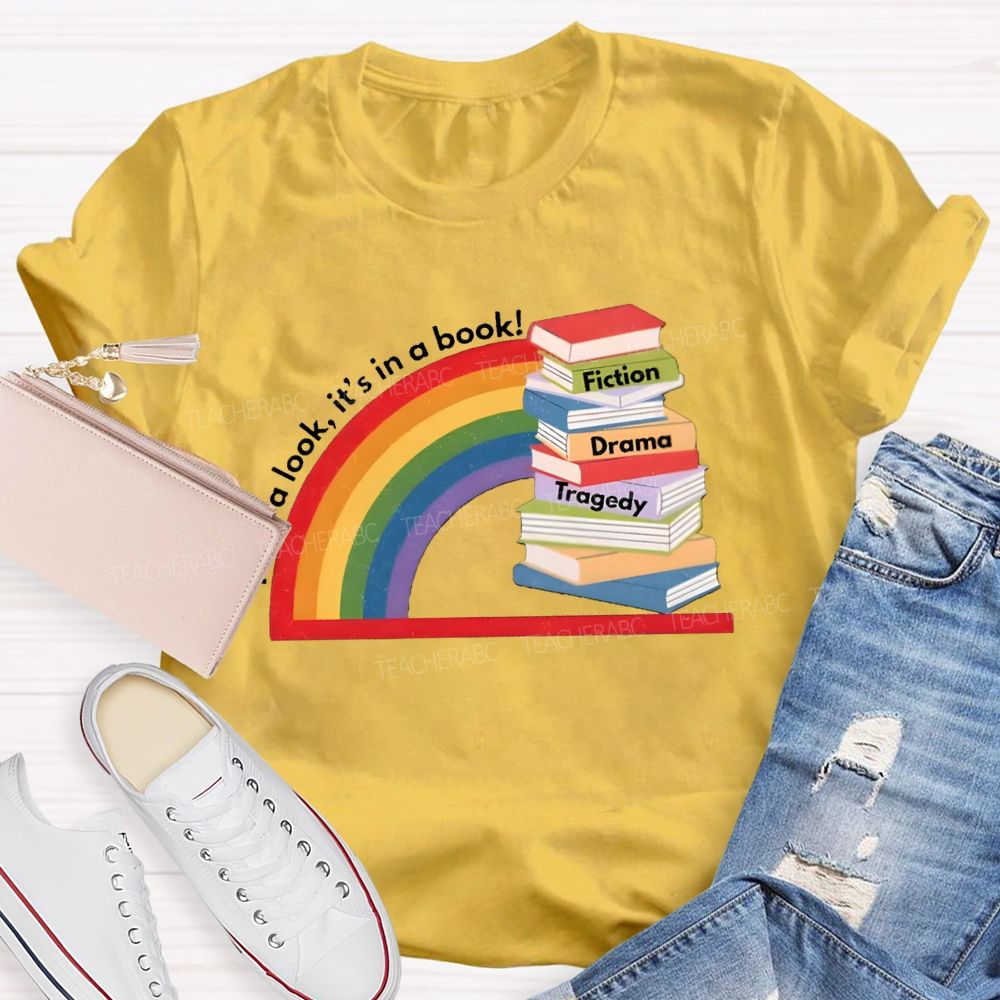 Take A Look It'S In The Book Reading Teacher T-Shirt