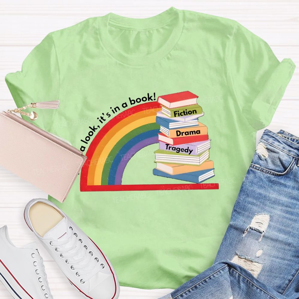 Take A Look It'S In The Book Reading Teacher T-Shirt