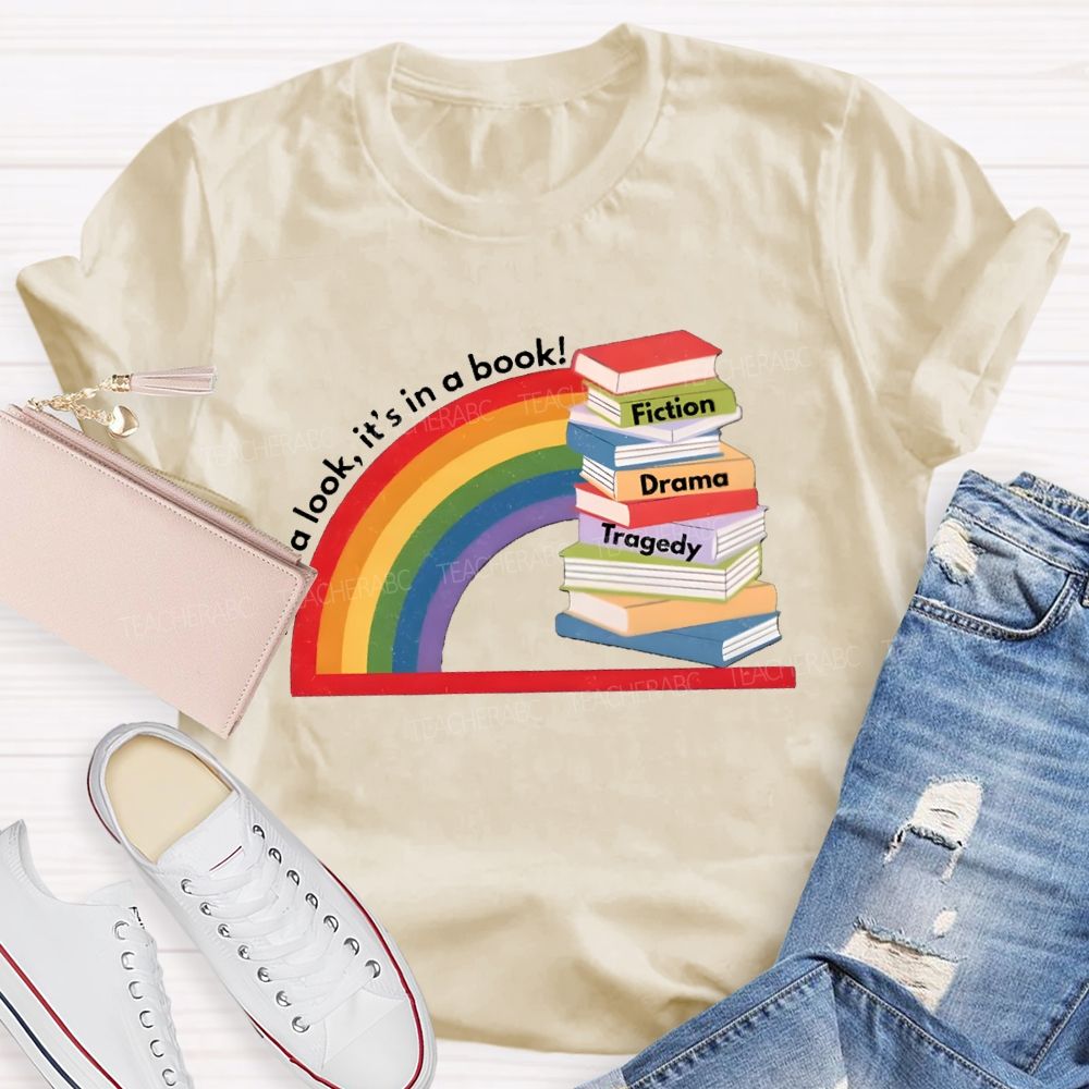 Take A Look It'S In The Book Reading Teacher T-Shirt