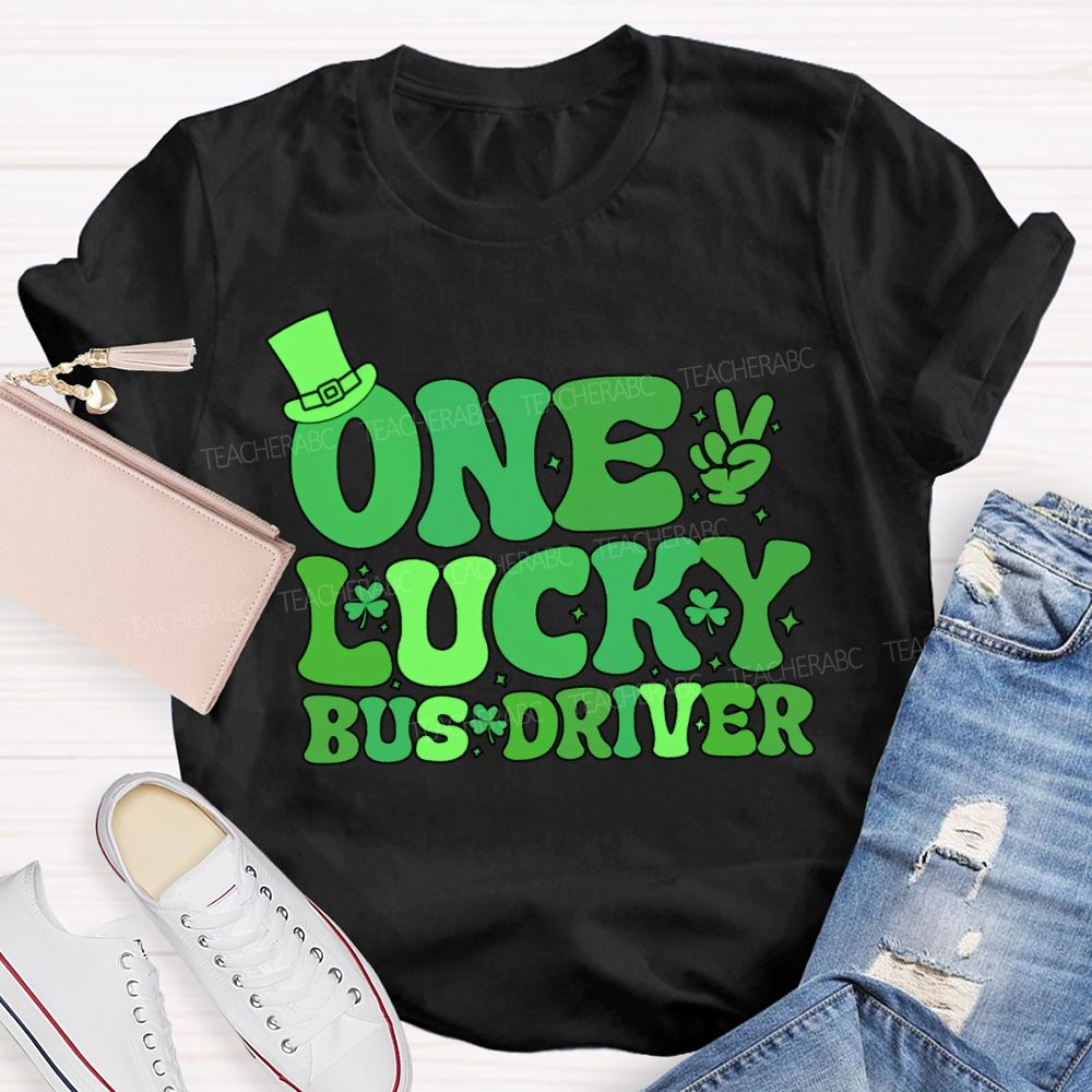 One Lucky Bus Driver Happy Saint Patrick'S Day T-shirt