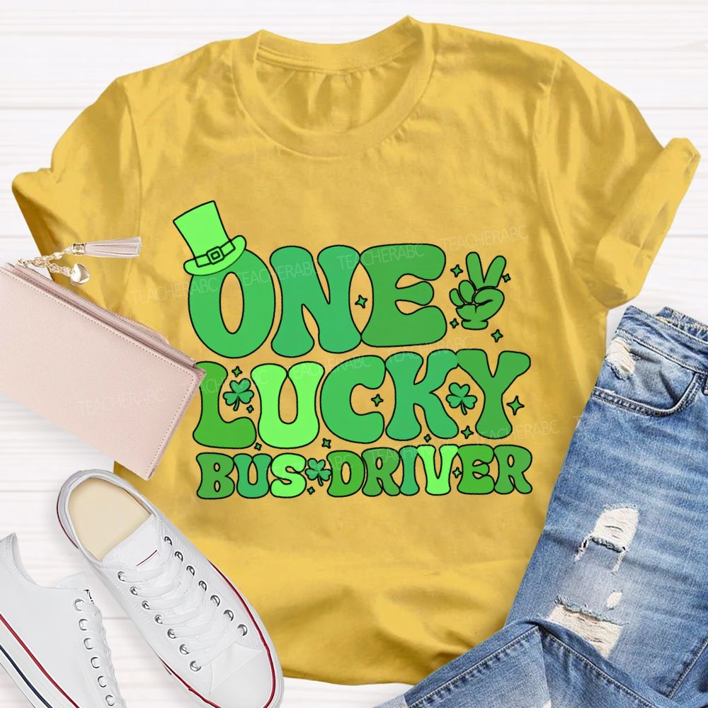 One Lucky Bus Driver Happy Saint Patrick'S Day T-shirt