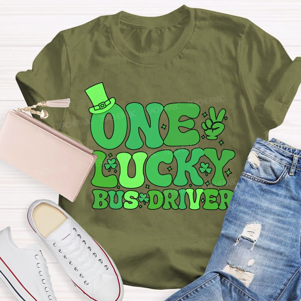 One Lucky Bus Driver Happy Saint Patrick'S Day T-shirt