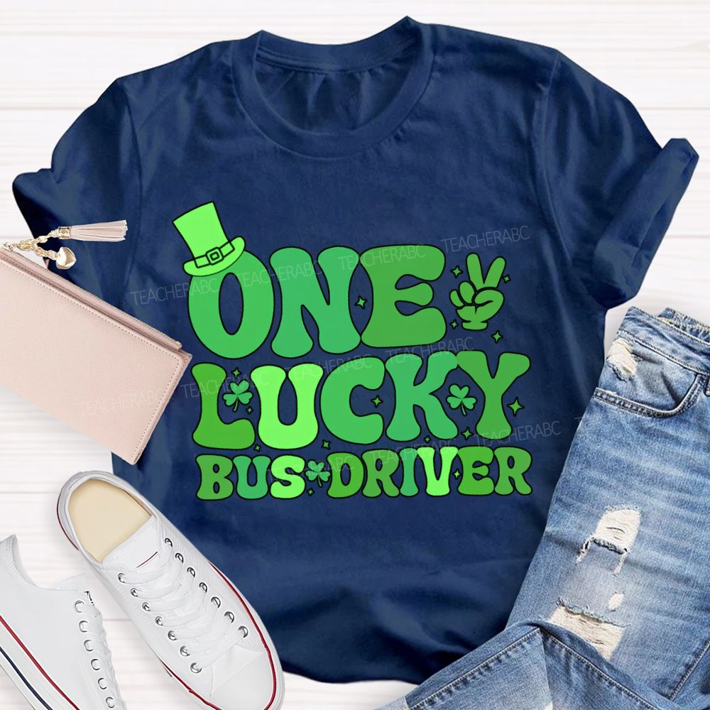 One Lucky Bus Driver Happy Saint Patrick'S Day T-shirt
