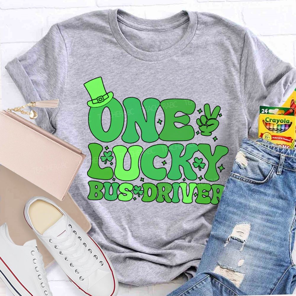 One Lucky Bus Driver Happy Saint Patrick'S Day T-shirt