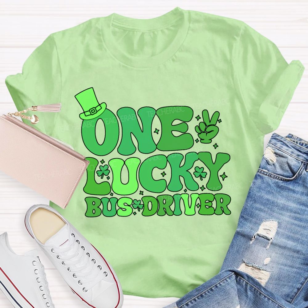 One Lucky Bus Driver Happy Saint Patrick'S Day T-shirt