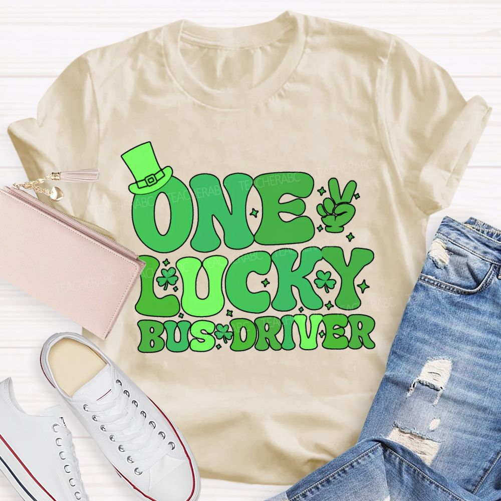 One Lucky Bus Driver Happy Saint Patrick'S Day T-shirt