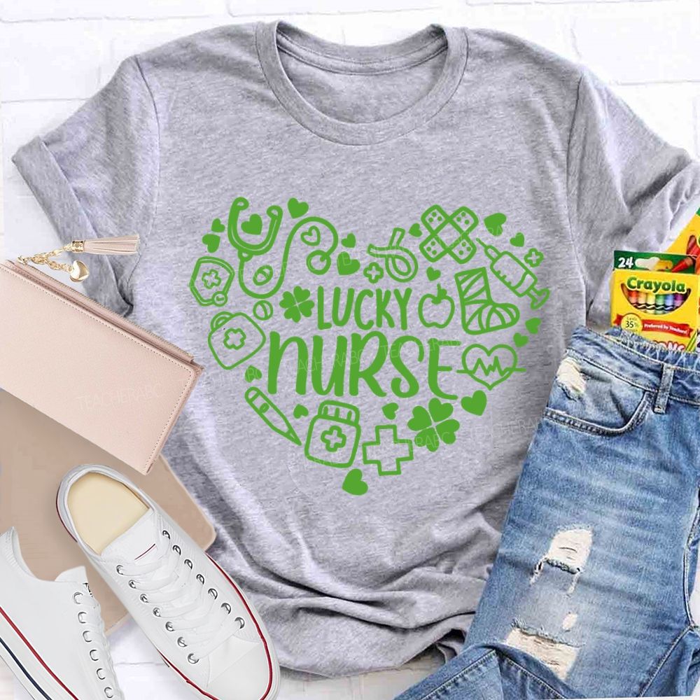 Lucky Nurse Heart Four-Leaf Clover T-shirt