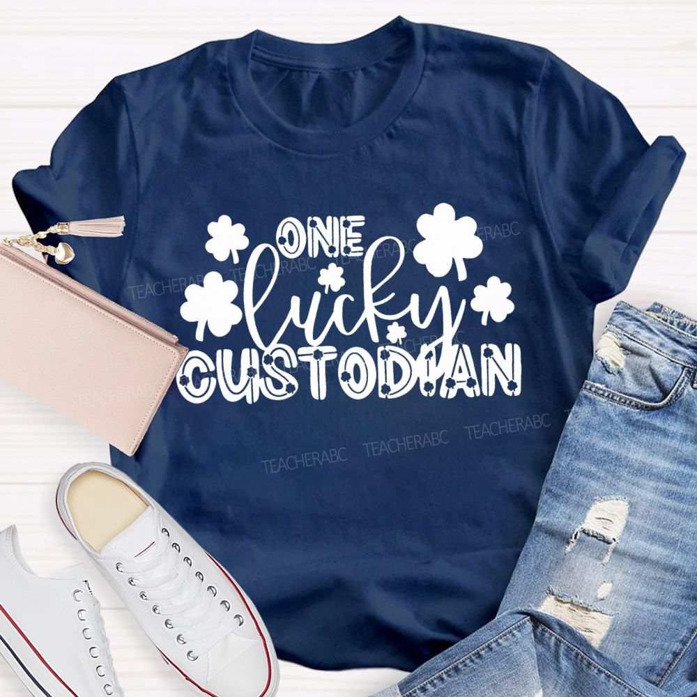 One Lucky Custodian Saint Patrick'S Day T-shirt