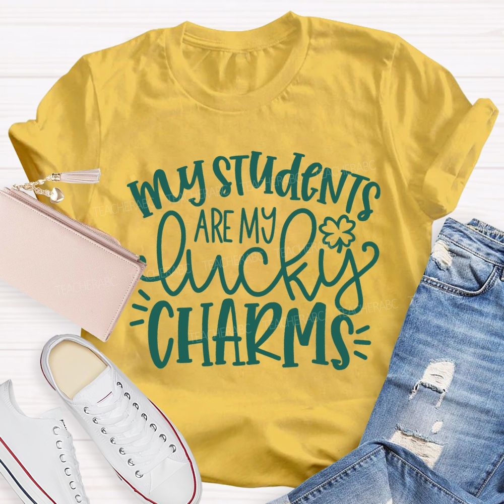 My Students Are My Lucky Charms St Patrick'S Day Teacher T-shirt