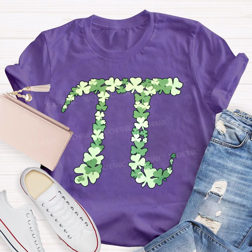 Lucky Clover Pi  Math Teacher T-shirt