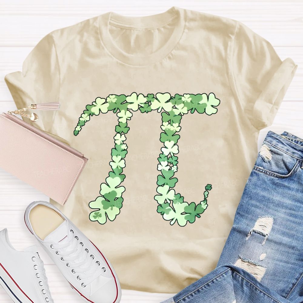 Lucky Clover Pi  Math Teacher T-shirt