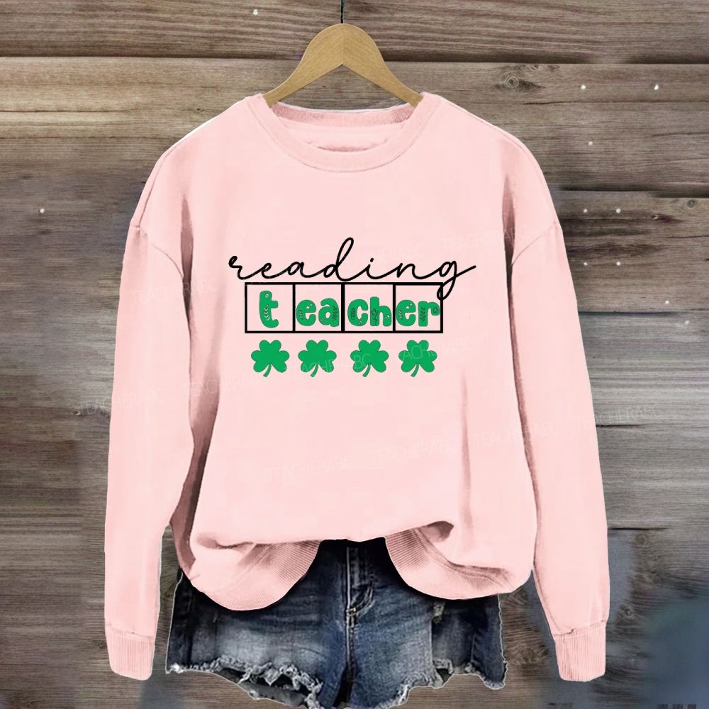 Lucky Reading Teacher Sweatshirt