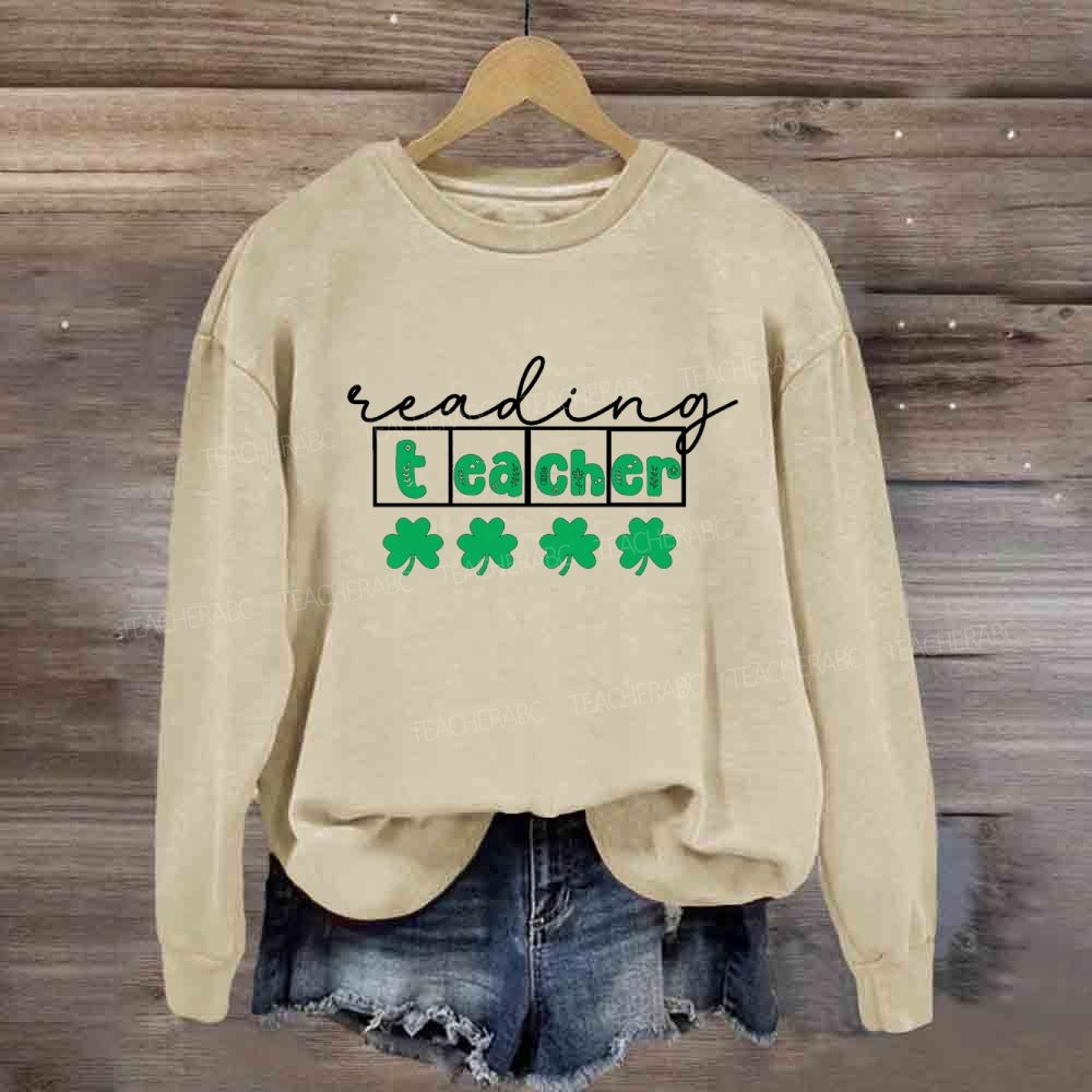 Lucky Reading Teacher Sweatshirt