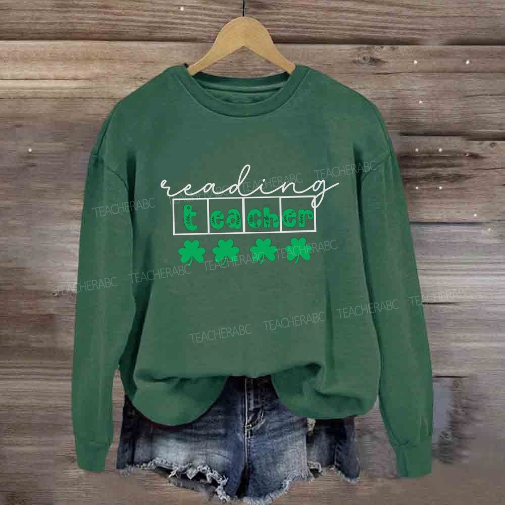 Lucky Reading Teacher Sweatshirt