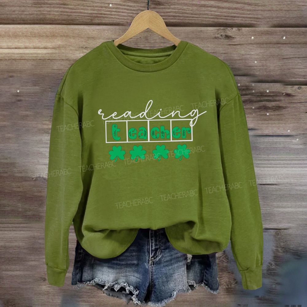 Lucky Reading Teacher Sweatshirt