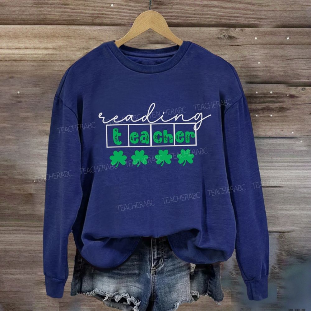 Lucky Reading Teacher Sweatshirt