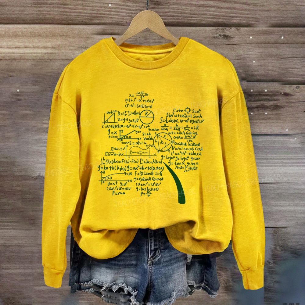 Mathematics And The Clover Math Teacher Sweatshirt