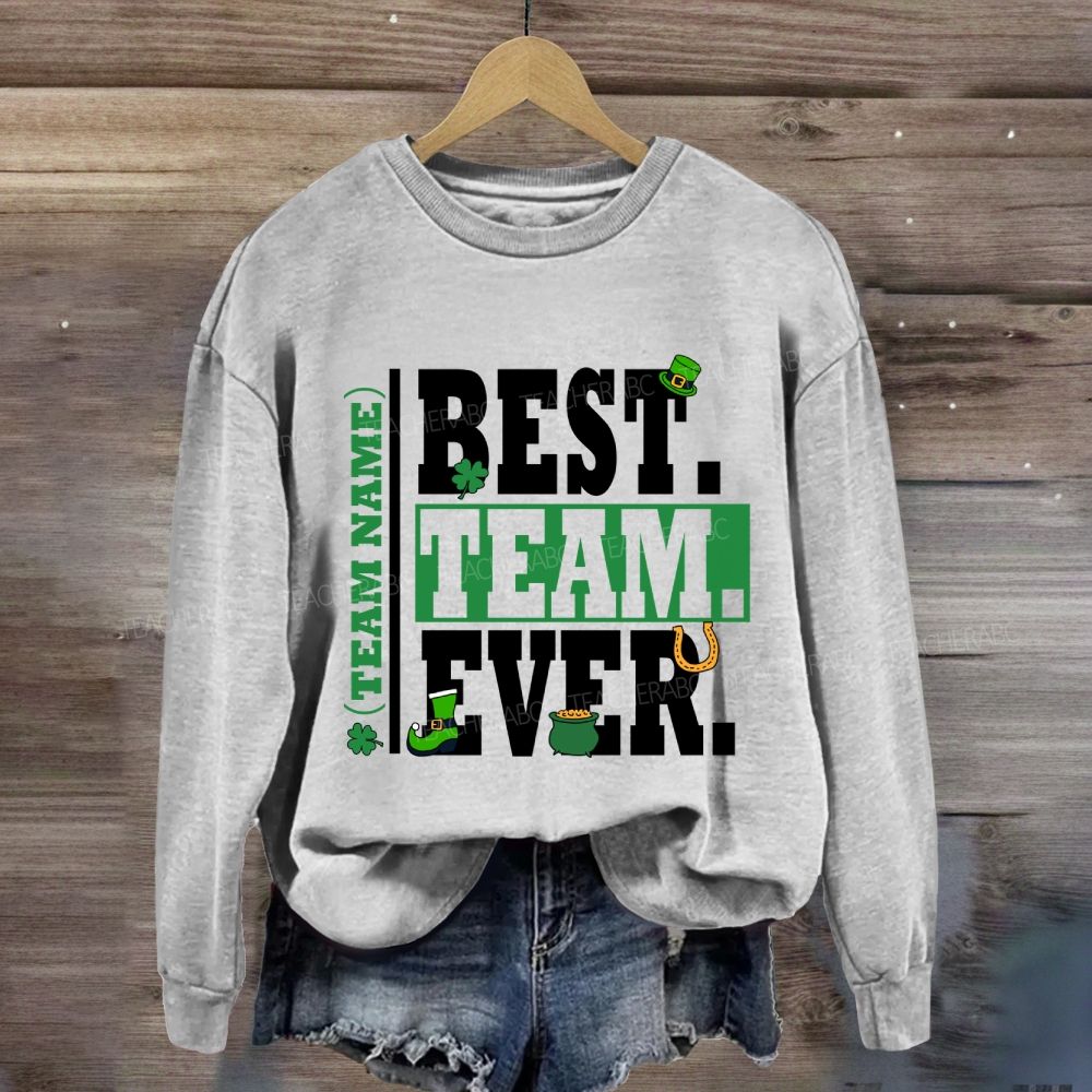 Personalized Team Name Saint Patrick'S Day Sweatshirt