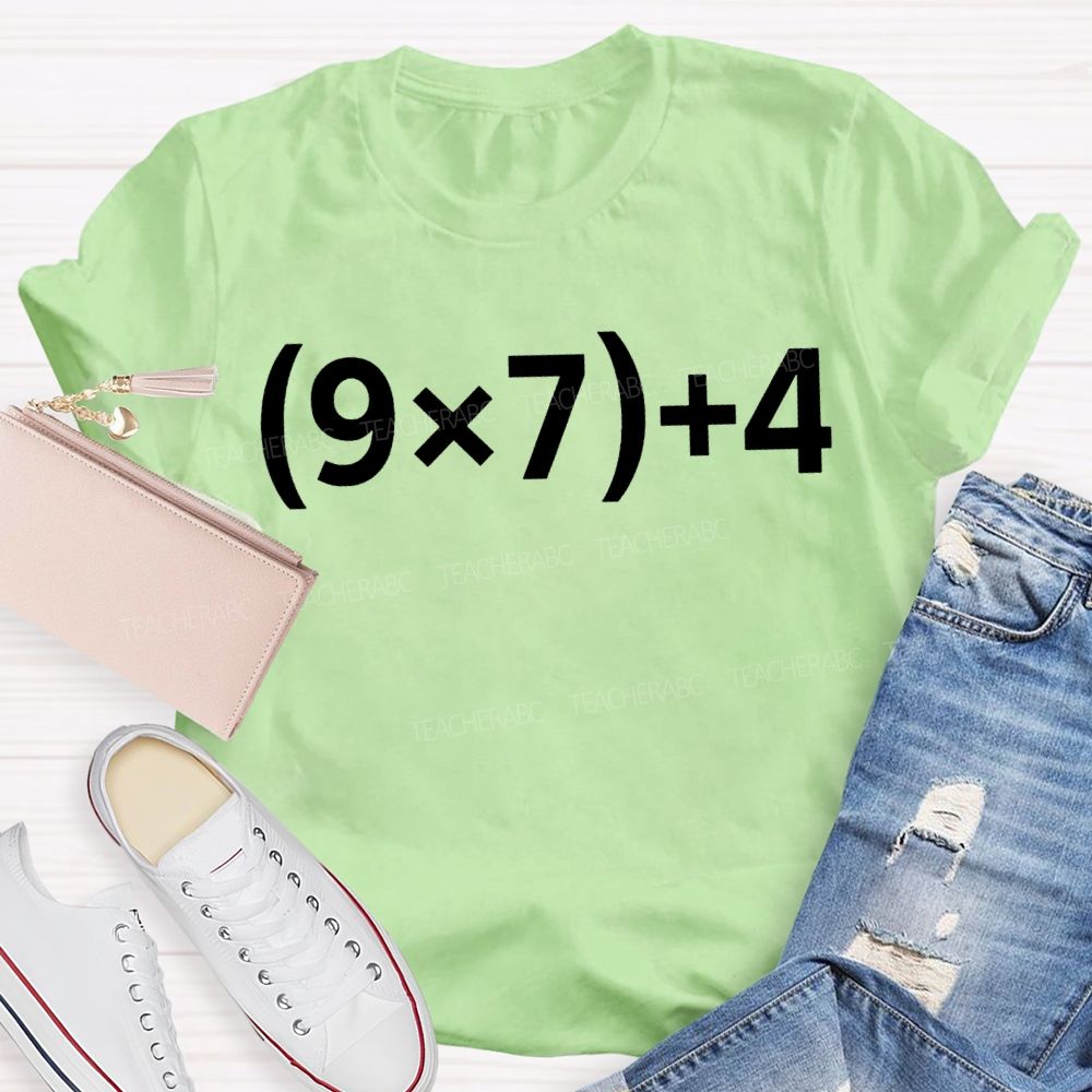 The Number 67 Arithmetic And Mathematics Teacher T-shirt