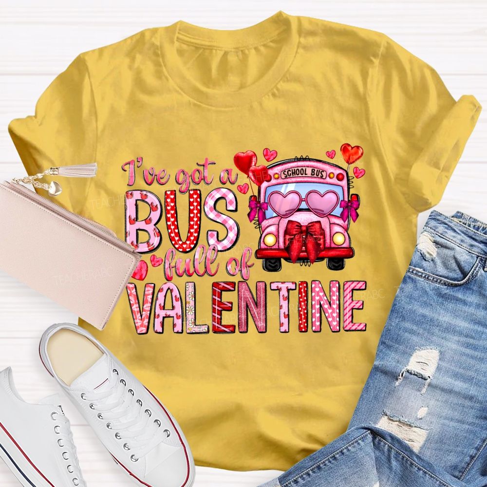 I'Ve Got A School Bus Full Of Valentine T-shirt