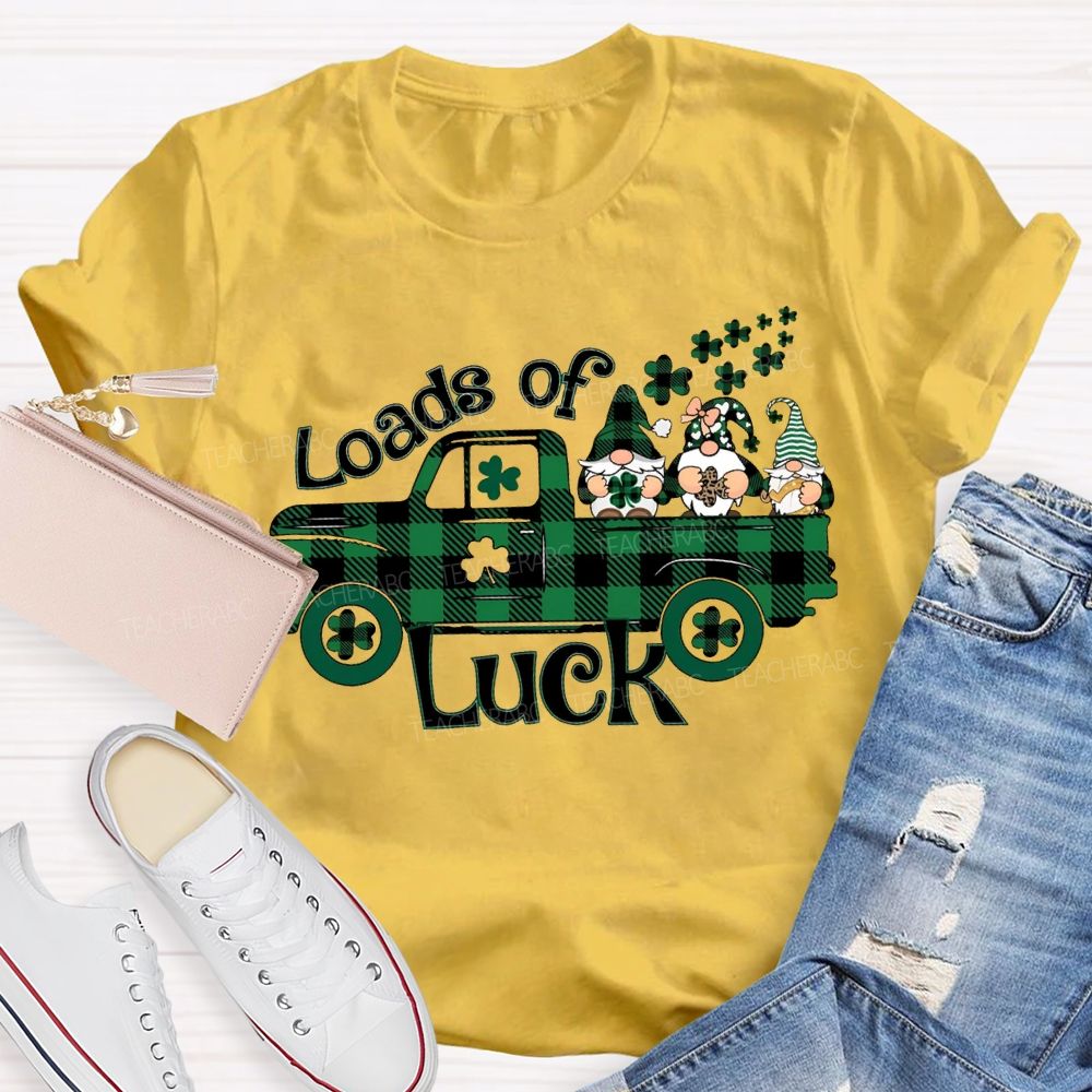 Loads Of Luck Dwarves And Clover Teacher T-shirt