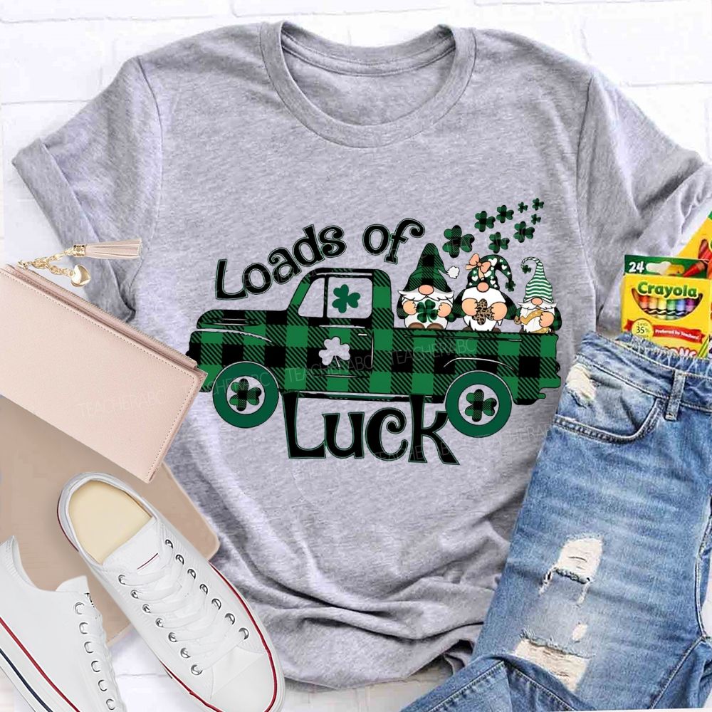 Loads Of Luck Dwarves And Clover Teacher T-shirt